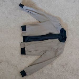 Suede bomber jacket